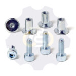 4 vienetai – M6 x 16 Zn Varžtas, cilindrine galva + 4 vienetai – NTM6 x 12 Zn T-formos veržlė