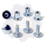 4 vienetai – M6 x 16 Zn5 Varžtas, kupolo galva + 4 vienetai – NTM6 x 10 mm Zn T-formos veržlė