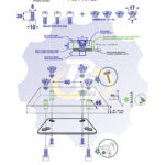4 vienetai – M6 x 20 Zn Varžtas, cilindrine galva + 4 vienetai – NEM6x9 Įkalama veržlė