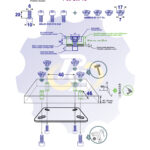 4 vienetai – M6 x 20 Zn Varžtas, cilindrine galva + 4 vienetai – NEM6x9 Įkalama veržlė