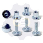 4 vienetai – M6 x 20 Zn5 Varžtas, kupolo galva + 4 vienetai – NTM6 x 10 mm Zn T-formos veržlė