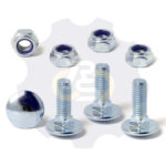 4 vienetai – M8 x 25 Zn5 Varžtas, kupolo galva + 4 vienetai – N8S Veržlė