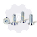 4 vienetai – M8 x 25 Zn Varžtas įleidžiama galva, cinkuotas