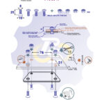 4 vienetai – M8 x 25 Zn Varžtas įleidžiama galva + 4 vienetai – N8S Veržlė