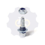 M8 x 30 Zn Varžtas cilindrine galva + spyruoklinė poveržlė + poveržlė + kiaurymės sumažinimo įvorė + N8S Veržlė