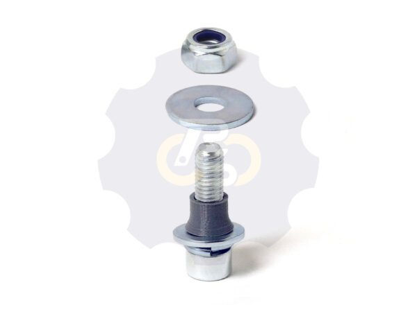 M8 x 30 Zn Varžtas cilindrine galva + spyruoklinė poveržlė + poveržlė + kiaurymės sumažinimo įvorė + O24/8 poveržlė + N8S Veržlė