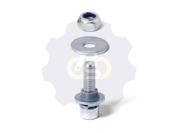 M8 x 30 Zn Varžtas cilindrine galva + spyruoklinė poveržlė + poveržlė + kiaurymės sumažinimo įvorė + O24/8 poveržlė + N8S Veržlė