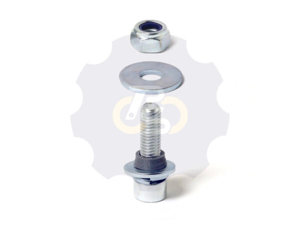 M8 x 30 Zn Varžtas cilindrine galva + spyruoklinė poveržlė + poveržlė + kiaurymės sumažinimo įvorė + O24/8 poveržlė + N8S Veržlė