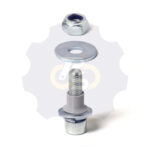 M8 x 30 Zn Varžtas cilindrine galva + spyruoklinė poveržlė + poveržlė + kiaurymės sumažinimo įvorė + O24/8 poveržlė + N8S Veržlė