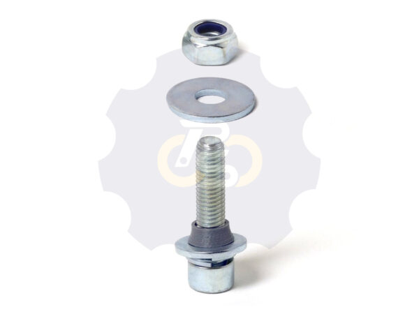 M8 x 35 Zn Varžtas cilindrine galva + spyruoklinė poveržlė + poveržlė + kiaurymės sumažinimo įvorė + O24/8 poveržlė + N8S Veržlė