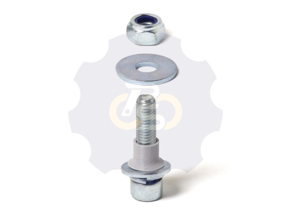 M8 x 35 Zn Varžtas cilindrine galva + spyruoklinė poveržlė + poveržlė + kiaurymės sumažinimo įvorė + O24/8 poveržlė + N8S Veržlė