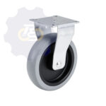 D100 H121 55KG Fiksuotas ratukas su plokštele 60x60