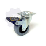 D50 H64 40KG Pasukamas ratukas su stabdžiu, su plokštele 42x42