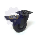 D50 H64 40KG Pasukamas ratukas su stabdžiu, su plokštele 42x42