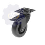 D75 H98 55KG Pasukamas ratukas su stabdžiu, su plokštele 60x60