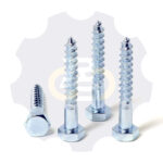 4 vienetai - WB 10 x 70 Zn Medvaržtis, cinkuotas