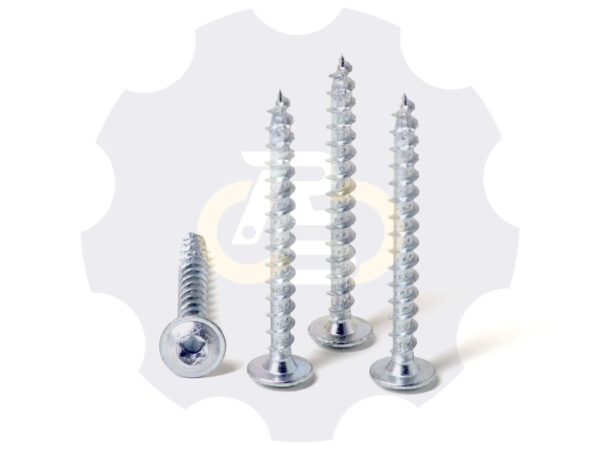 4 vienetai – WS 6 x 60 Zn Medsraigtis, cinkuotas